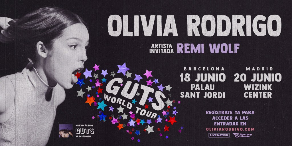OLIVIA RODRIGO TRAERÁ A BARCELONA Y MADRID SU GUTS WORLD&nbsp;TOUR