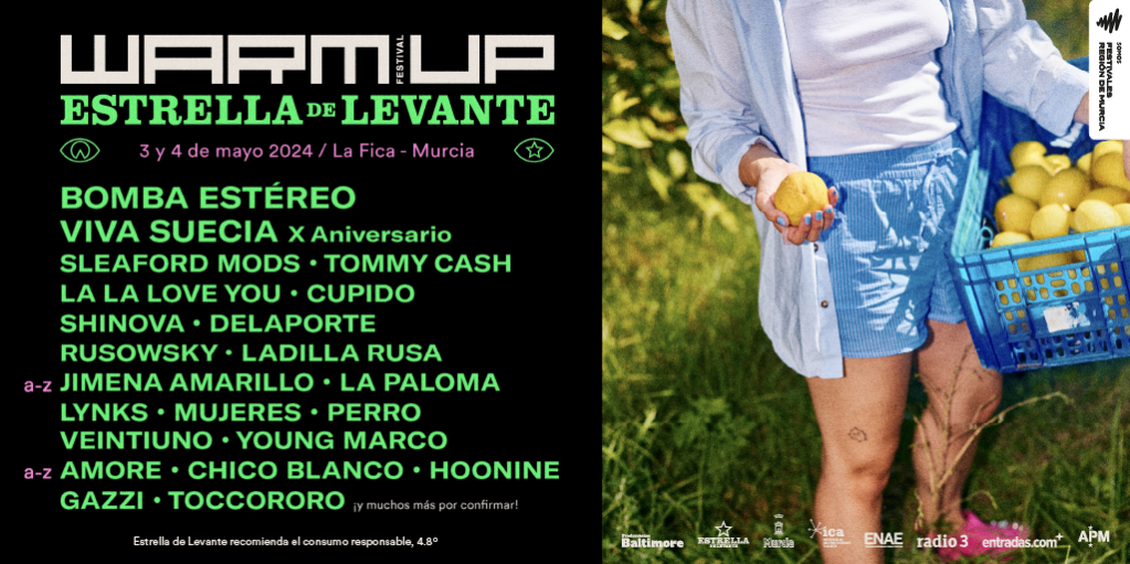 Bomba Estéreo, Tommy Cash, La La Love You o Cupido entre los ocho nuevos nombres de WARM UP Estrella de&nbsp;Levante