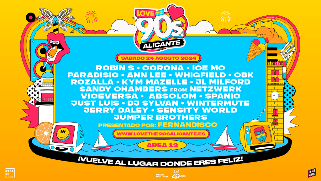 EL FESTIVAL DE LOS 90 MÁS GRANDE DEL MUNDOVUELVE A ALICANTE ESTE PRÓXIMO&nbsp;AÑO