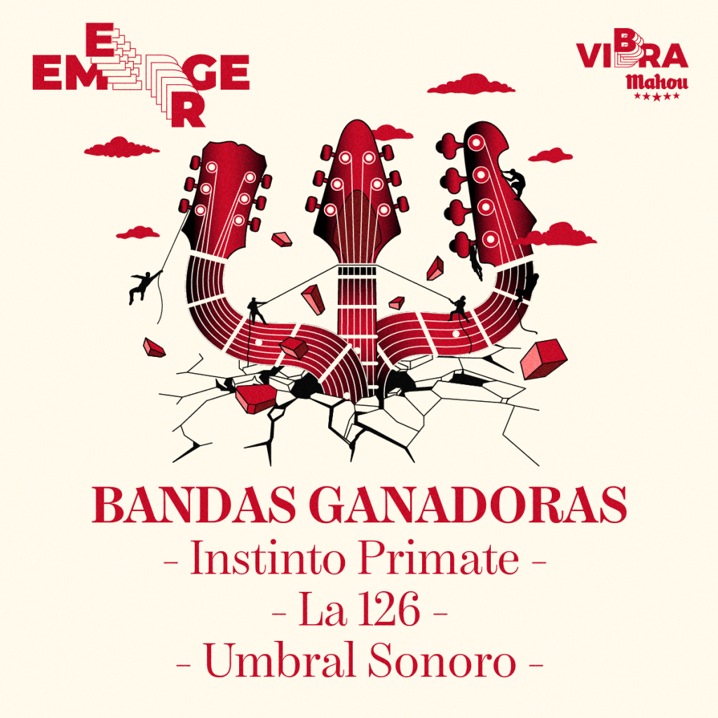 Instinto Primate, La 126 y Umbral Sonoro disputan la final de Emerge Vibra Mahou este sábado en Stereo&nbsp;Alicante