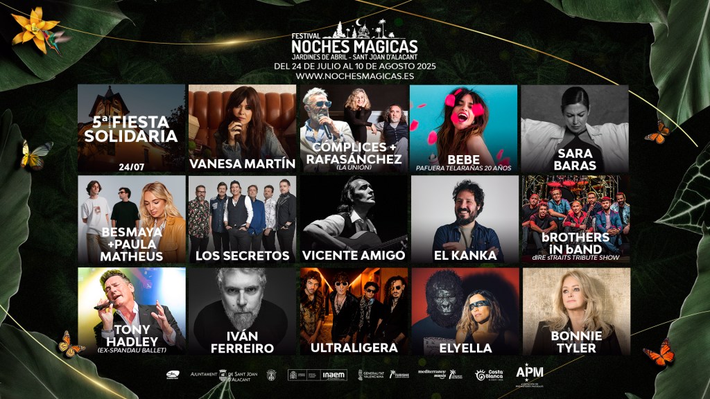 El Festival Noches Mágicas anuncia novedades: la presentación de la Fiesta Solidaria y confirmaciones de más artistas en el&nbsp;cartel